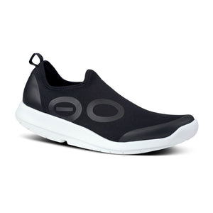 'OOFOS' Men's OOmg Sport Low Shoe - White / Black