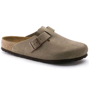 'Birkenstock' Women's Boston Suede Leather Clog - Taupe
