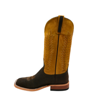 'Anderson Bean' 13" Hippo Square Toe - Chocolate / Yellow