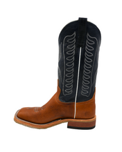 'Anderson Bean' Men's 13" Bison Square Toe - Vanilla / Carbon Blue