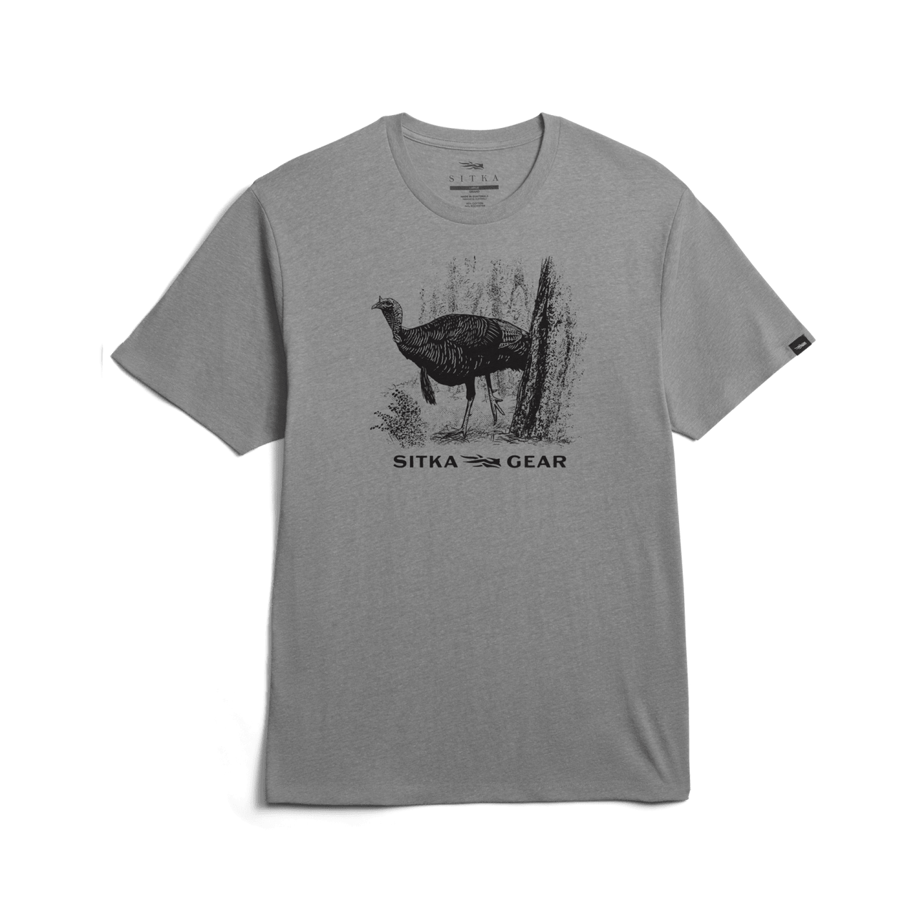 'Sitka' Men's Spotted Tee - Medium Grey Heather