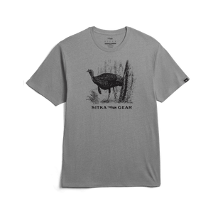 'Sitka' Men's Spotted Tee - Medium Grey Heather