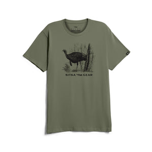 'Sitka' Men's Spotted Tee - Olive Green