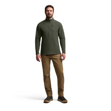 'SITKA' Men's Snowcrest Half-Zip Fleece Pullover - Cypress Green Heather