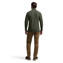 'SITKA' Men's Snowcrest Half-Zip Fleece Pullover - Cypress Green Heather
