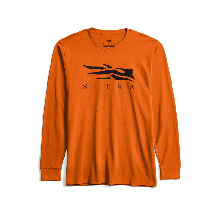 'Sitka' Men's Icon Long Sleeve Tee - Ultra Orange