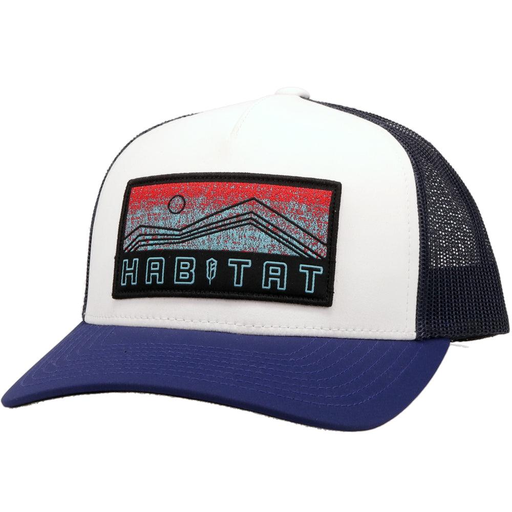 'Hooey' Men's Habitat Trucker Cap - White / Navy