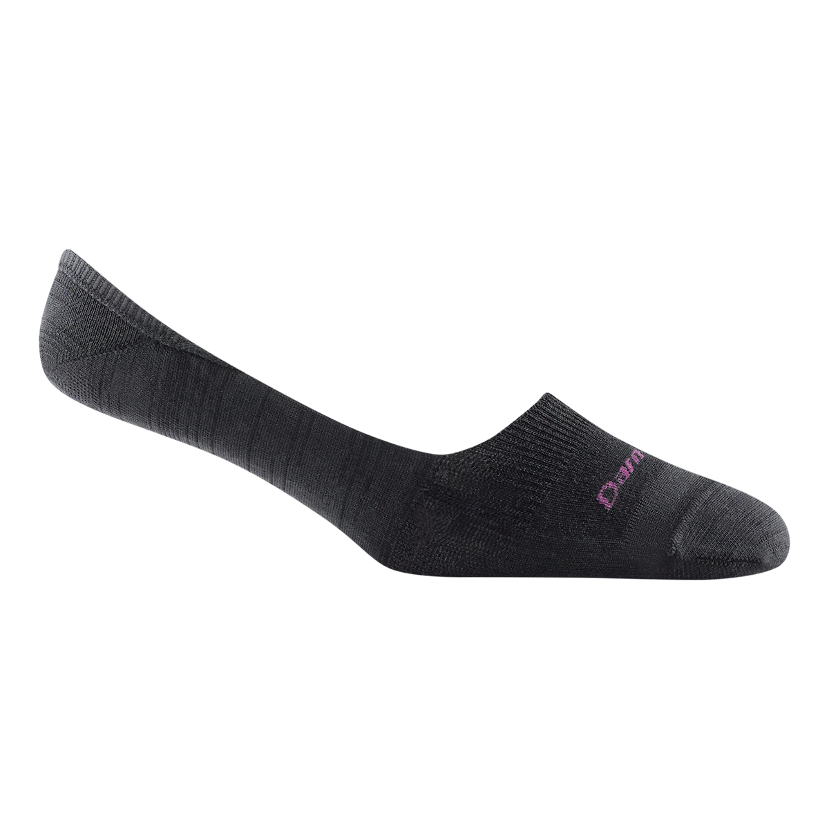 'Darn Tough Vermont' Women's Solid No Show Invisible Lightweight Lifestyle Socks - Black