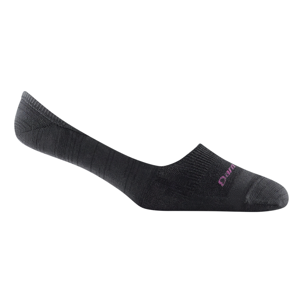 'Darn Tough Vermont' Women's Solid No Show Invisible Lightweight Lifestyle Socks - Black