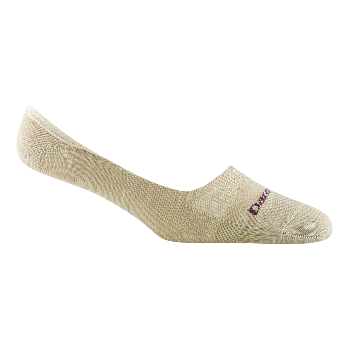 'Darn Tough Vermont' Women's Solid No Show Invisible Lightweight Lifestyle Socks - Oatmeal