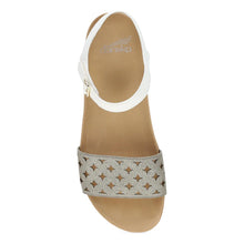 'DANSKO' Women's Jodie Sandal - Platino / White