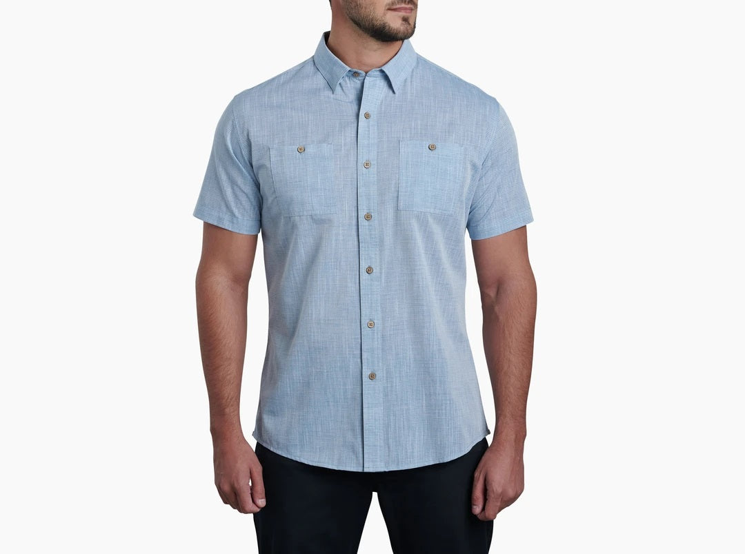 'Kuhl' Men's Karib™ Stripe Button Down - Horizon Blue