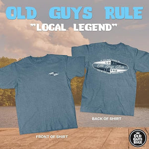 'Old Guys Rule' Men's Local Legend II Vintage Tee - Heather Indigo
