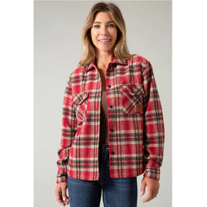 'Kimes Ranch' Women's Spokane Shirt Jacket - Red
