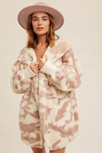 'Hem&Thread' Women's Oversized Hooded Sweater - Cream / Mauve