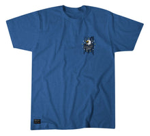 'Howitzer' Men's "Blue Collar Eagle" T-Shirt - Electric Blue Heather