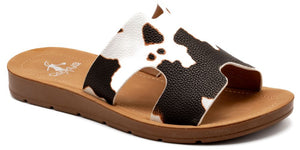 'Corky's' Women's 3/4" Bogalusa Slide Sandal - Cow Smooth