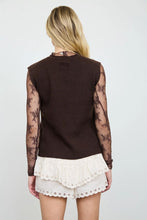 'Blu Pepper' Women's Mock Neck Dolman No Sleeve Sweater - Brown