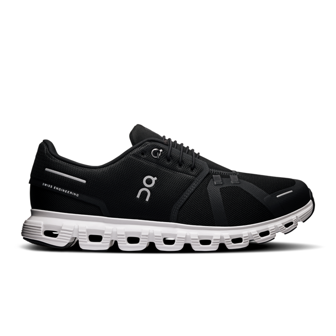 'On Running' Men's Cloud 6 - Black / White