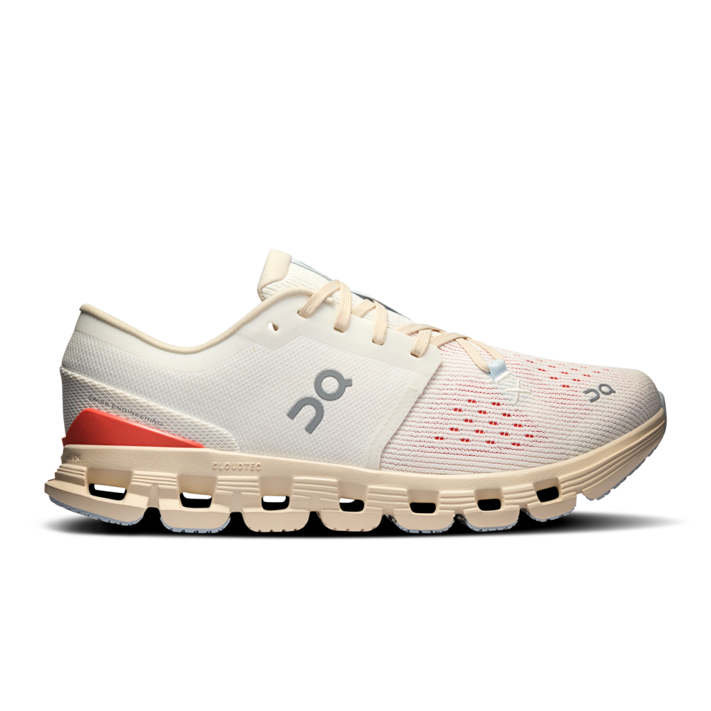 'On Running' Women's Cloud X 4 - Ivory / Salmon