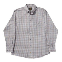 'FX Fusion' Men's Mini Melange Checkered Long Sleeve - Grey / Acorn / Burgundy