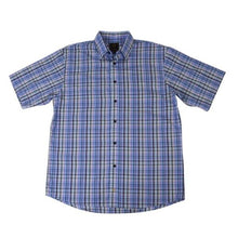 'FX Fusion' Men's Multi Plaid Short Sleeve - Blue / Purple / Multi