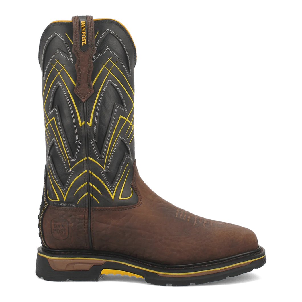 'Dan Post Boot Co' Men's Cyclone WP MET CT - Brown / Grey