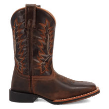 'Dan Post Boot Co' Kid's Dexter Cowboy Boot - Rust / Green