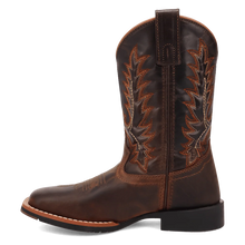 'Dan Post Boot Co' Kid's Dexter Cowboy Boot - Rust / Green