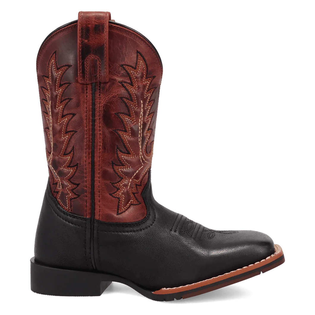 'Dan Post Boot Co' Kid's Dexter Cowboy Boot - Black / Red