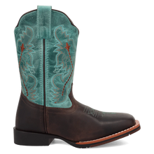 'Dan Post Boot Co' Kid's Salina Cowboy Boot - Brown / Turquoise