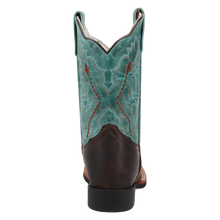 'Dan Post Boot Co' Kid's Salina Cowboy Boot - Brown / Turquoise