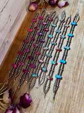'Bijoux Fab' Women's Double Necklace - Pink / Blue / Sterling Silver