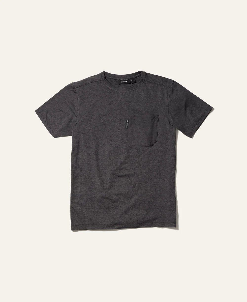 'Truewerk' Men's Tech Pocket Short Sleeve Tee - Heathered Grey