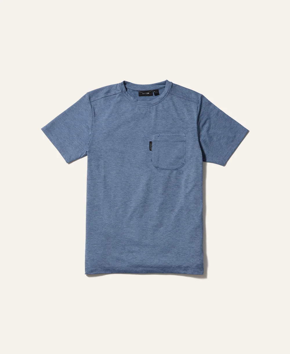 'Truewerk' Men's Tech Pocket Short Sleeve Tee - Heathered Flint
