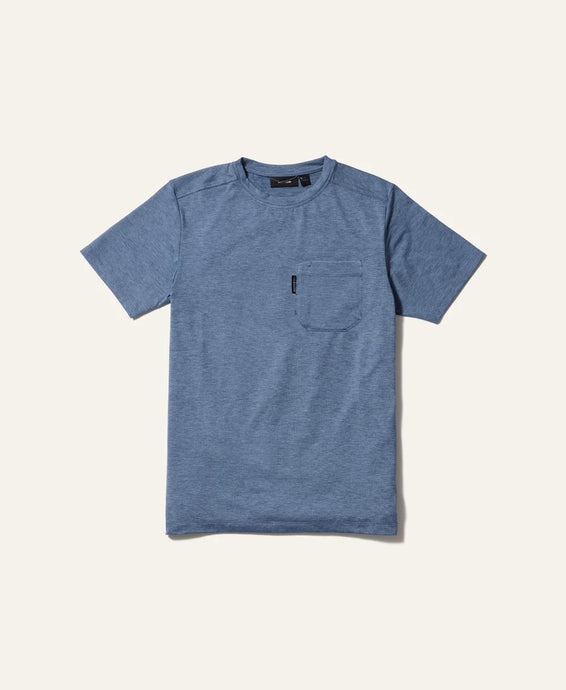 'Truewerk' Men's Tech Pocket Short Sleeve Tee - Heathered Flint