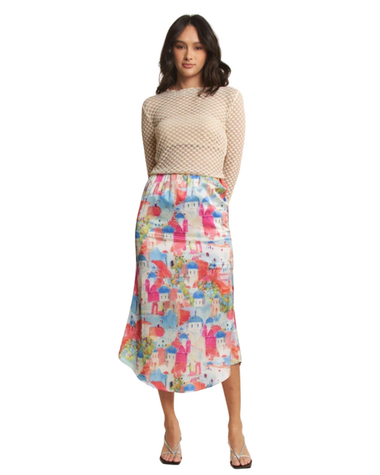 'Davi&Dani' Women's Mesh Top - Cream (Plus Size)