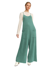 'Davi&Dani' Women's Knit Jumpsuit - Seafoam Blue