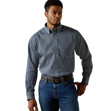 'Ariat' Men's FR Basic Work Shirt - Blue Multi