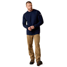 'Ariat' Men's FR AC Crew T-Shirt - Navy