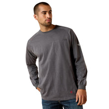 'Ariat' Men's FR Air Crew T-Shirt - Charcoal Heather
