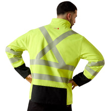 'Ariat' Men's FR Vernon Hi-Vis Softshell Jacket - Hi-Vis Yellow