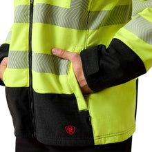 'Ariat' Men's FR Vernon Hi-Vis Softshell Jacket - Hi-Vis Yellow