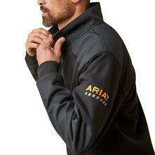 'Ariat' Men's Workman DuraCanvas 1/4 Zip Sweatshirt - Black / Black