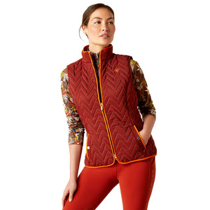 'Ariat' Women's Ashley Insulated Vest - Fired Brick