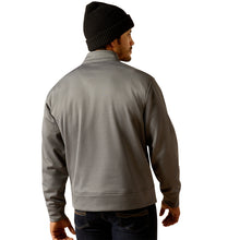 'Ariat' Men's Team Logo 1/4 Zip - Grey