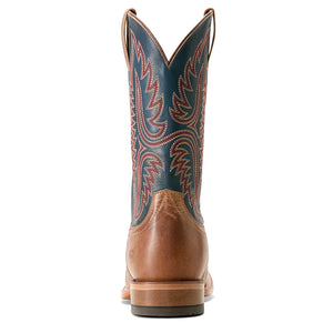 'Ariat' Men's Tanglewood SQ Toe - Bone / Honorable Blue