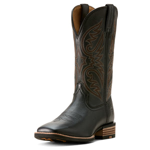 'Ariat' Men's 13" Ricochet Western Square Toe - Black Carbon