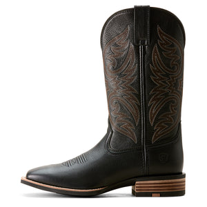 'Ariat' Men's 13" Ricochet Western Square Toe - Black Carbon