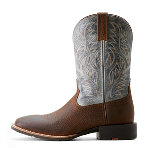 'Ariat' Men's Sport Western Square Toe - Earth / Glacier Blue